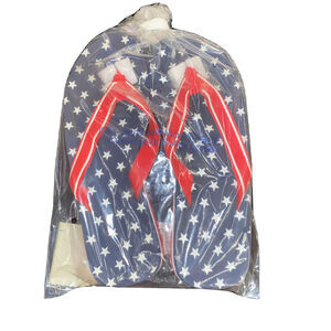 Avon Red, White and Blue Patriotic Wedge Flip Flop